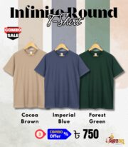 Round Neck T-Shirt 3 pcs Combo