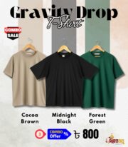 Drop Shoulder T-Shirt 3 pcs Combo - Image 4
